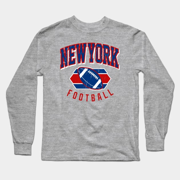 New York Football Vintage Ny Giants Long Sleeve T Shirt